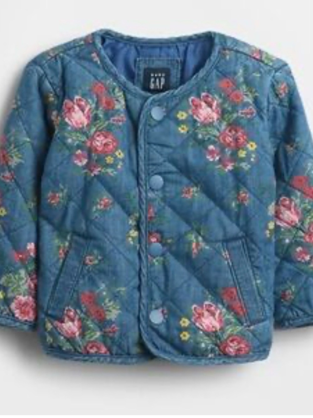 GAP Baby Floral Quilted Jacket